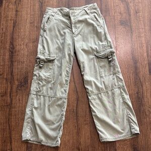 Light Olive Cargo Pants with Utility Pockets